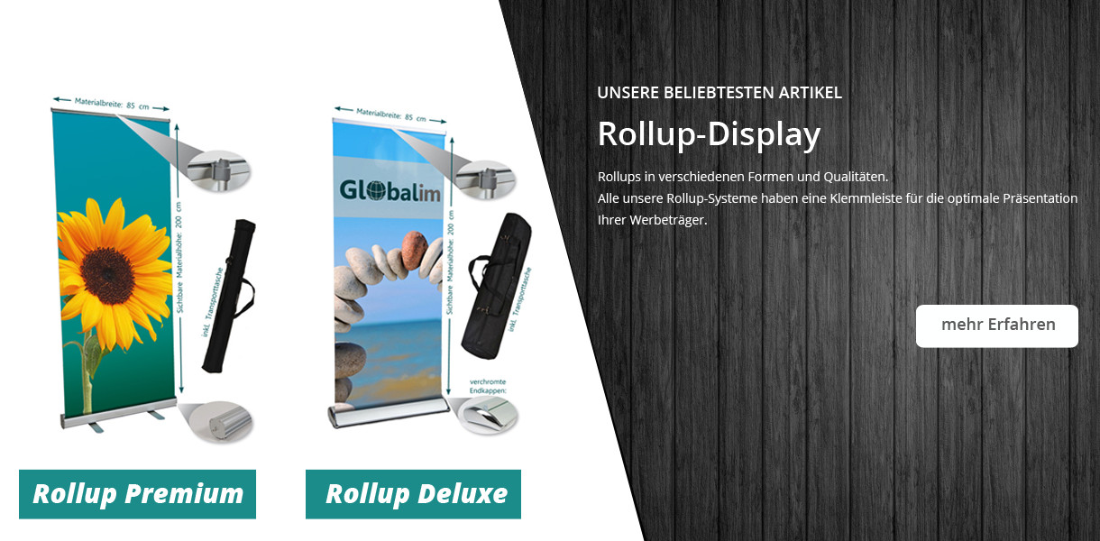 Rollup Display Edel, Rollup-System
